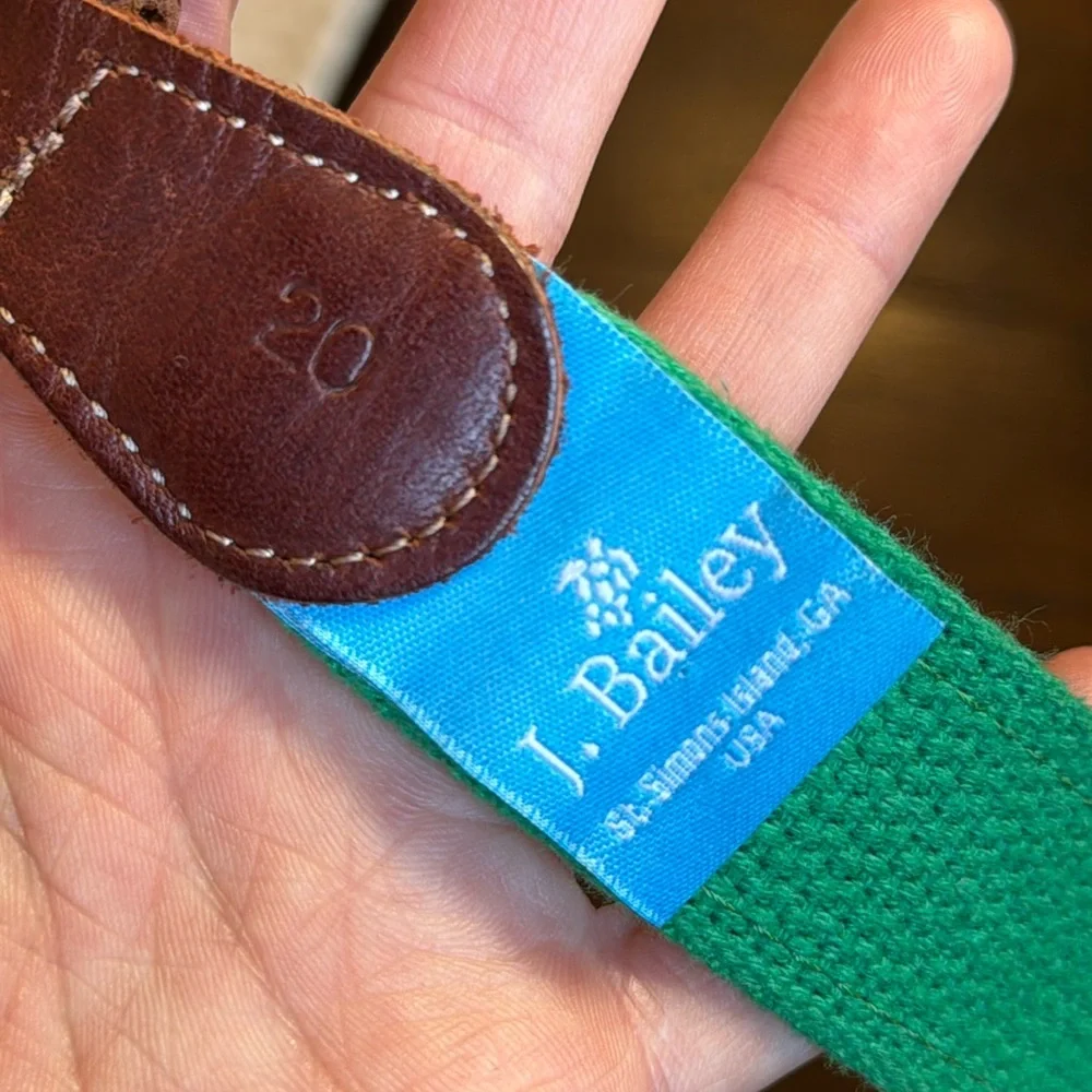 J Bailey - Bailey Boys - Buddy Belt - Christmas Trees - Size: Small - 20”